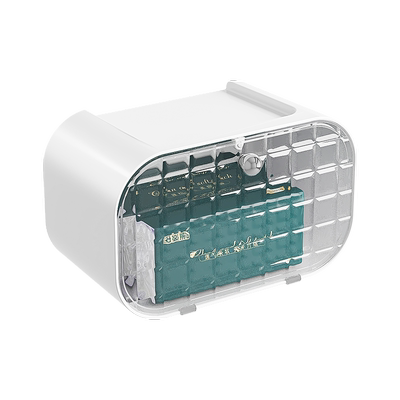 高颜值冰砖纹纸巾盒免打孔