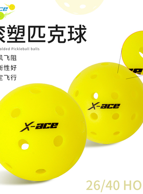 X-ACE滚塑匹克球一体26/40孔室外室内用专业训练pickleball匹克球