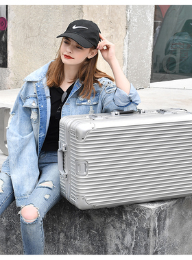 DULA铝合金行李箱女24寸拉杆箱万向轮男旅行密码箱子