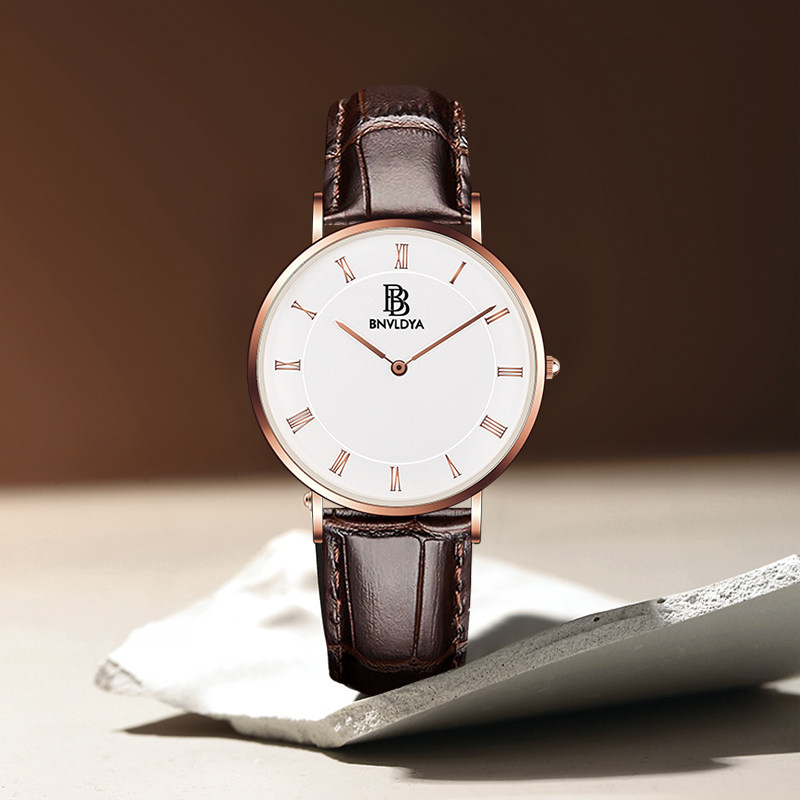 2023新款中性手表商务男女款防水石英腕表简约潮流气质男十大品牌