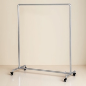 架铁艺龙门架 挂衣架带轮水管晾衣架可移动服装 服装 店展示架落地式