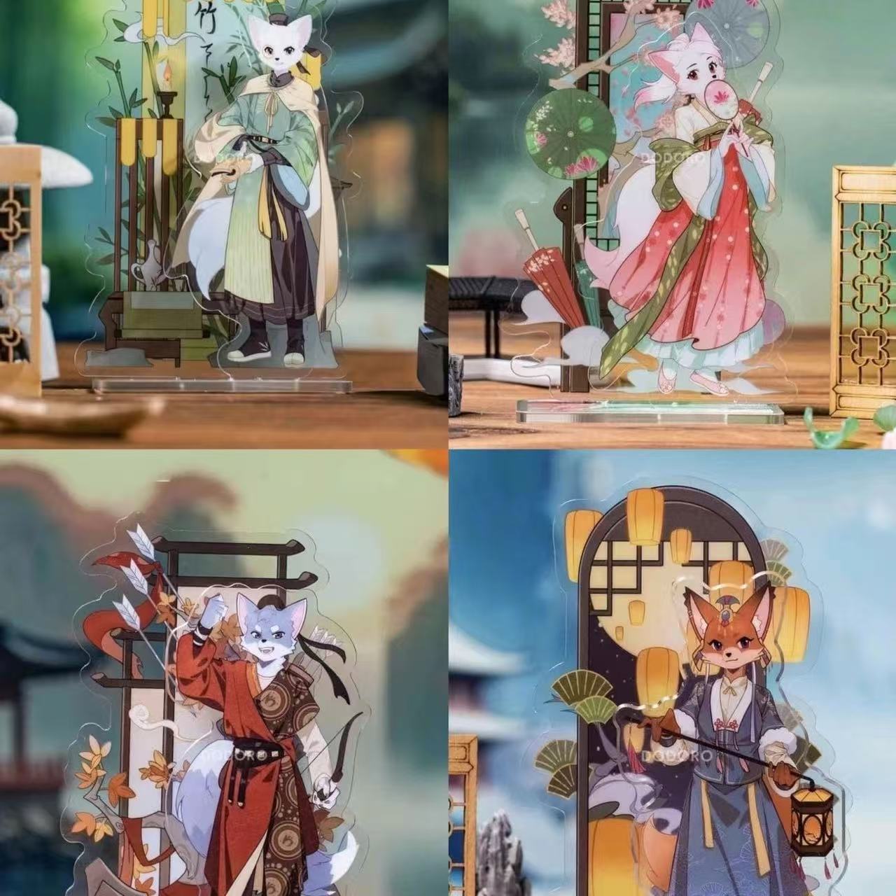 神探迈克狐四季系列艾琳娜娜多多罗周边亚克力立牌装饰立式