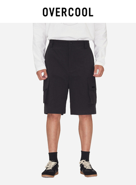 OVERCOOL官方正品男款裤子夏季美式潮牌弹力工装休闲短裤男宽松