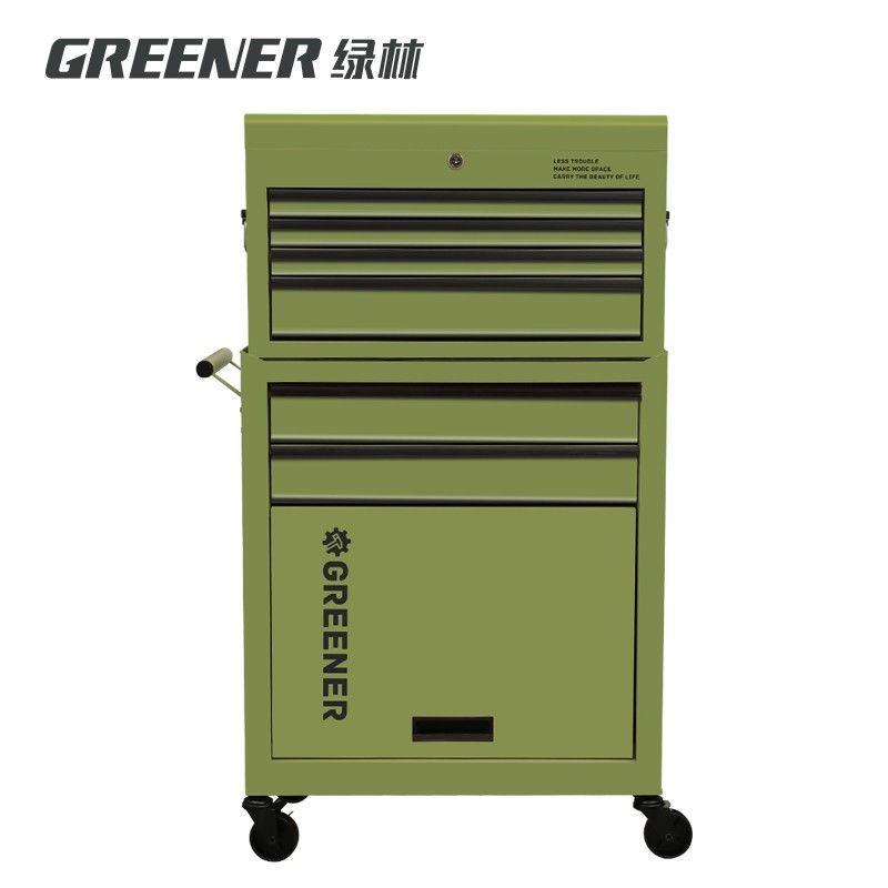 GREENER收纳车工业风咖啡图书画室可移动家用工具柜置物架小推车