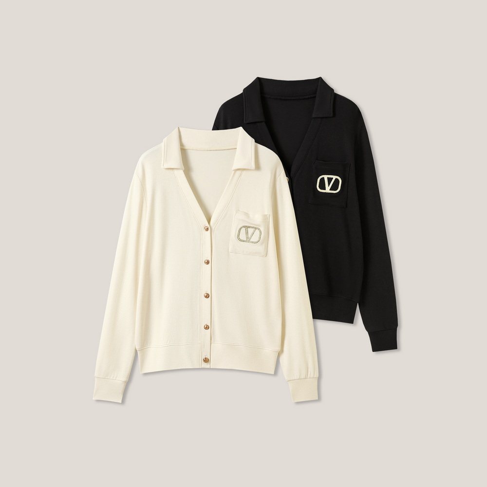 【米粒严选】法式复古气质刺绣V领修身开衫SS26374,女装/女士精品,毛针织衫,淘宝优惠券,粉丝福利购,淘宝优惠卷