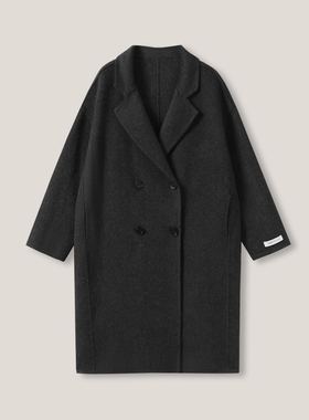 【杰哥粉丝专享】“韩剧女主”高级感翻领双面呢羊毛大衣ss26444