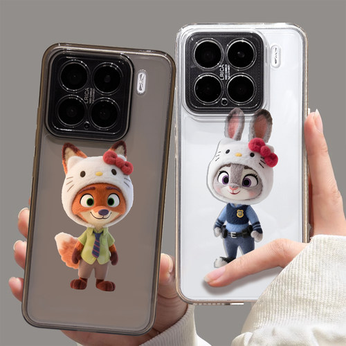 适用毛绒朱迪情侣手机壳尼克可爱