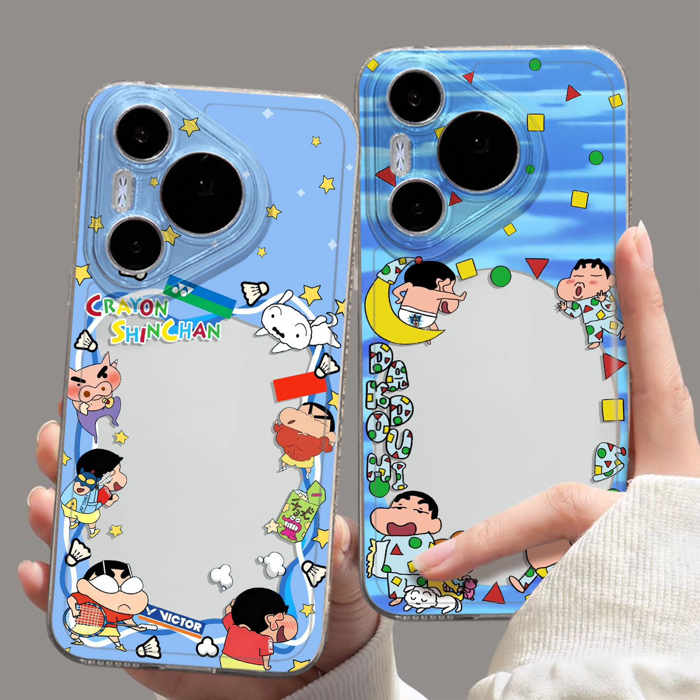 蜡笔小新适用荣耀winrt手机壳500华为mate80拍立得pura70pro情侣nova15相框magic7可放照片14小卡x60/400/win