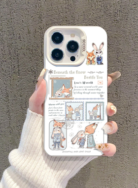 疯狂动物城适用苹果17手机壳iphone16promax尼克vivox300朱迪oppofindx9pro雪花reno14/iqooneo11一加15/ace6