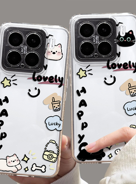 拍立得适用小米15手机壳17ultra红米k80小狗note14pro+情侣k70黑猫13可放照片k90小卡12相框k60/k50/k40/civi