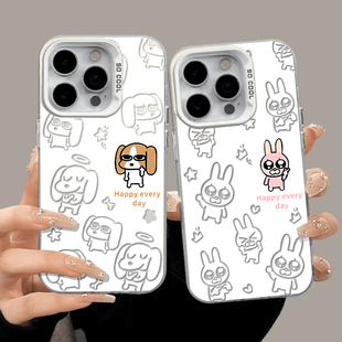 比格小狗适用苹果17promax手机壳iphone16华为mate70暹罗nova15小米17情侣p80荣耀x60一加ace红米k90 vivos50