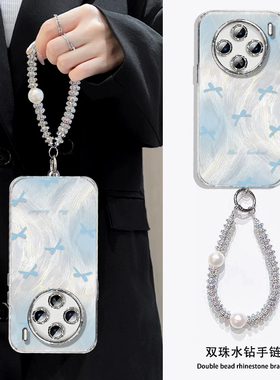 蝴蝶结手机壳适用vivox200pro多巴胺x100粉色x200ultra小清新s20少女s19pro蓝色x200波点s17带镜头膜s16p挂绳