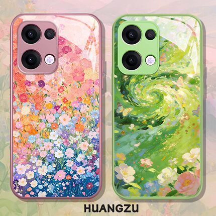 碎花适用opporeno15手机壳findx8春天findx9多巴胺reno14pro小清新x8ultra女款findx9pro超好看13/x7/12/6/11