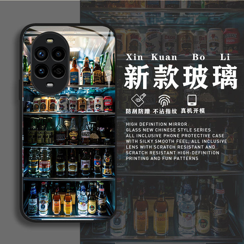 适用华为手机壳夏天冰箱可乐啤酒
