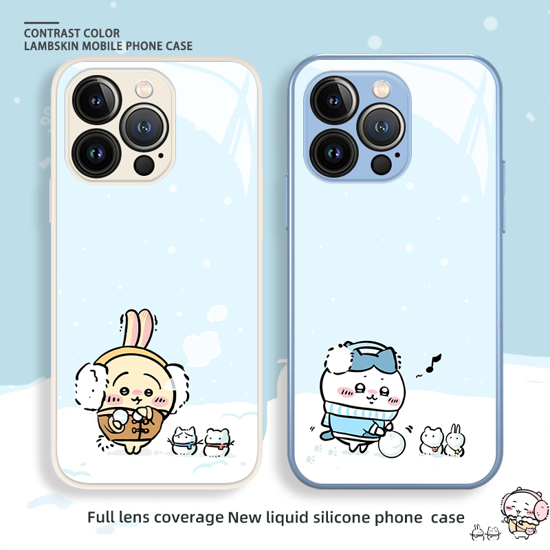 雪地乌萨奇手机壳情侣chiikawa冬