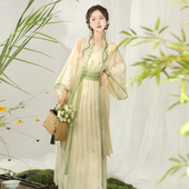 长歌 新款 宋制汉服女原创改良夏季 汉尚豪依 日常褙子长干寺套装