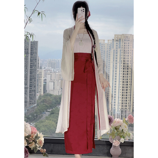 汉尚豪依念清欢宋制轻薄长干寺提花旋裙汉服女中国风复古日常夏款