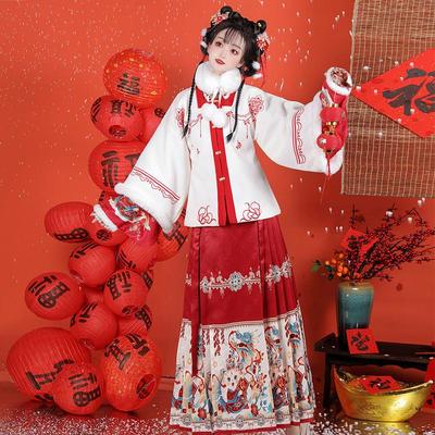 汉尚豪依喜上眉梢女汉服半身裙