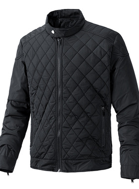 跨境ins风立领jacke秋冬外套棉服高级感大码修身夹克加绒男款潮男