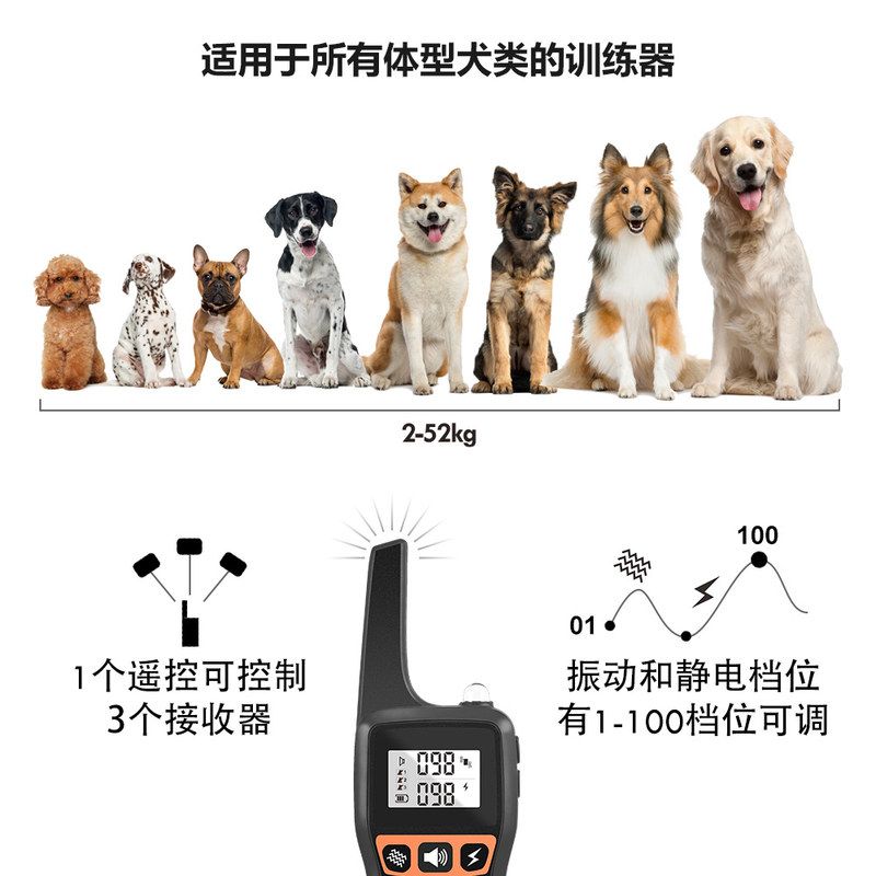 自动训狗器遥控源头止厂二合一图片