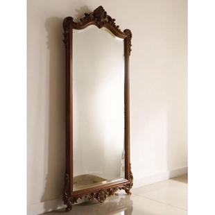 法式 饰镜 复古全身镜欧式 雕花家用落地镜女生卧室镜子穿衣镜置地装