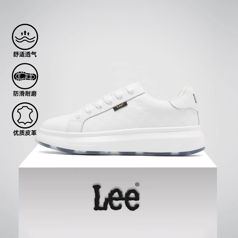 Lee增高小白鞋潮流百搭