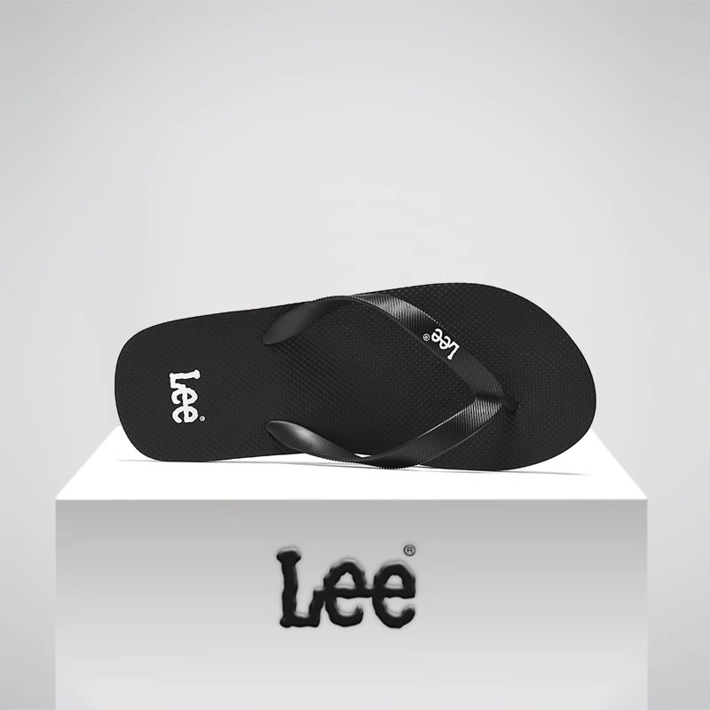 Lee旗舰店简约风软底男士人字拖