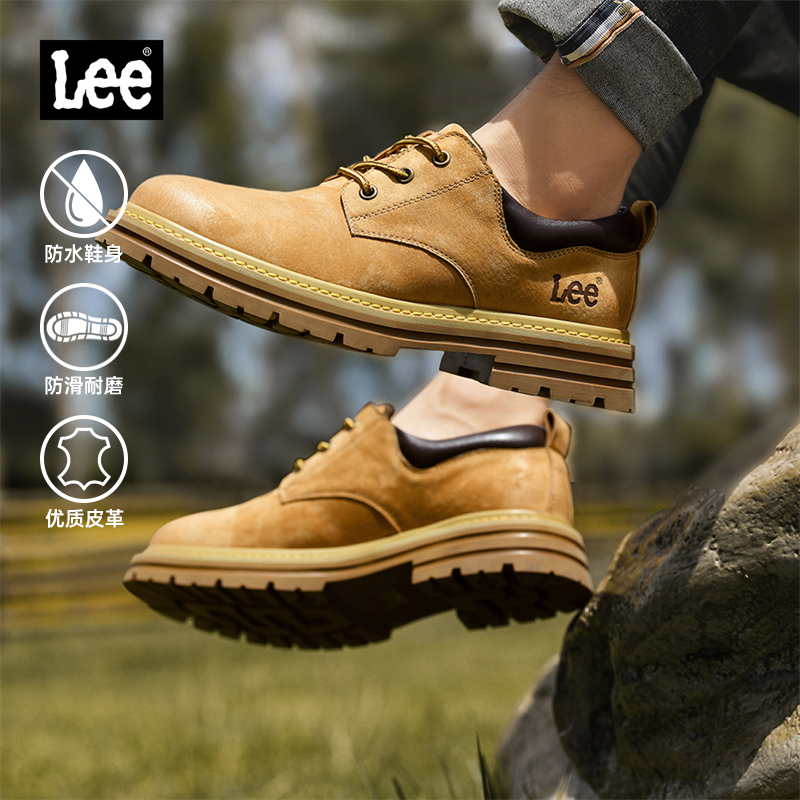 Lee低帮工装靴耐磨休闲皮鞋