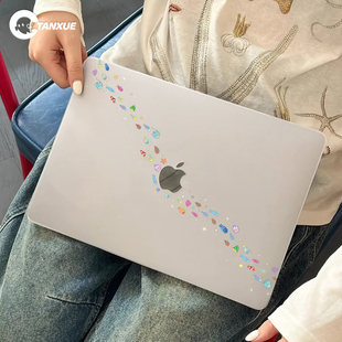 ins收集碎片适用于苹果华为电脑macbook保护壳macbookair保护套macbookpro笔记本14寸13.3外壳m2云感保护壳
