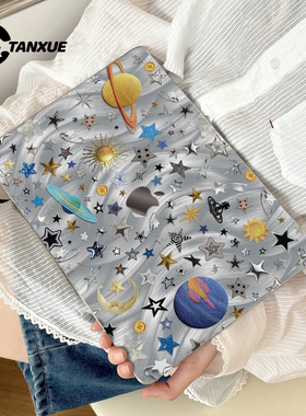 檀雪ins星球适用于苹果华为macbookpro保护壳2025macbook套air13笔记本mac电脑壳轻薄透明保护套云感磨砂壳