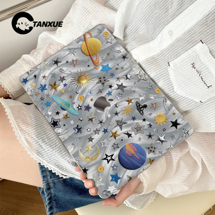 檀雪ins星球适用于苹果华为macbookpro保护壳2025macbook套air13笔记本mac电脑壳轻薄透明保护套云感磨砂壳