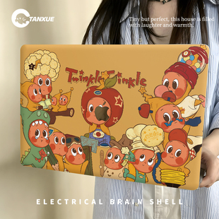 闪闪泡泡人适用于苹果华为电脑macbook15保护壳mac笔记本新款 2025檀雪M2pro15寸macbookair13膜M3轻薄冰晶壳