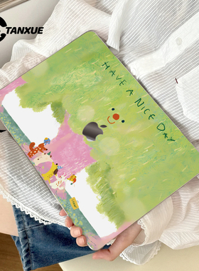 ins可爱红鼻子树适用于苹果华为电脑macbook15保护壳mac笔记本新款檀雪M2pro15寸macbookair13膜M3轻薄磨砂壳