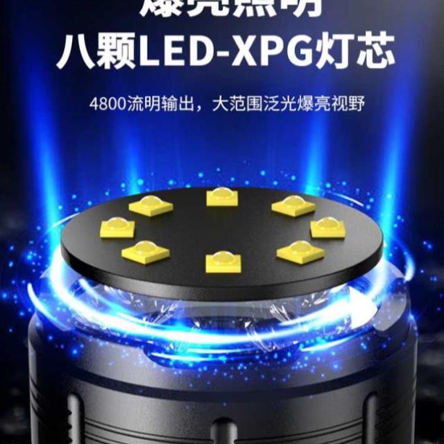 猎客4800流明迷你强光手电筒充电户外超亮远射小型便携式耐用磁吸