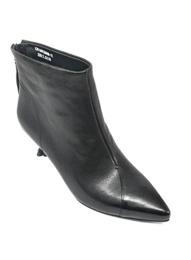 意尔康2025冬季羊皮女靴子短靴时装靴高跟鞋细跟加绒5751AM13660M