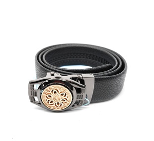 意尔康皮带2025新款时尚百搭自动扣腰带牛皮男士商务休闲57A43739