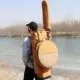 Коричневая жесткая оболочка 85 Высокая главная сумка + мешок для рыбной охраны Длинная шестная сумка