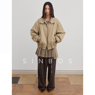 SINBOS漫游记 水洗做旧可拆卸白鸭绒女士休闲羽绒服2025冬季新款