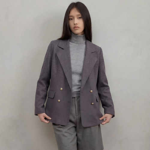 毛衣开衫女外套春秋欧美风纯色宽松日常通勤针织毛衣女