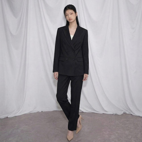 春秋女套装宽松休闲西服两件套气质商务通勤套装女