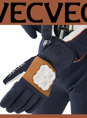 VECVEC成人滑雪手套女保暖透气防水防滑耐磨双板专业滑雪装备分指