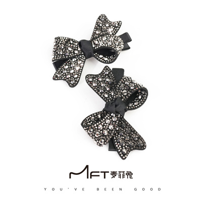 蝴蝶结鸭嘴夹轻奢气质发饰