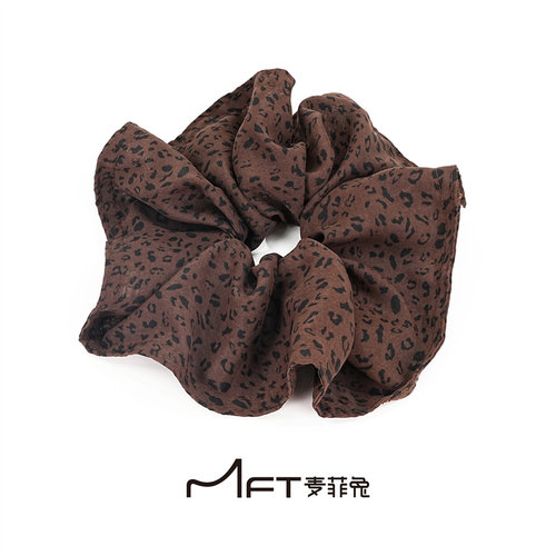 清风环韩版豹纹大肠发圈