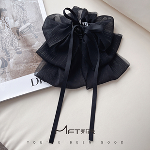 豆蔻年华发夹2024新款懒人双层蝴蝶结抓夹日常百搭显发量发饰头饰