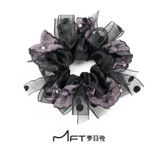 暮云柔发圈秋冬蓬松芭蕾风扎发马尾丸子大肠发圈慵懒风头花发饰