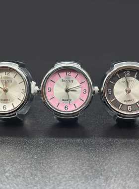 新款 【戒指表】新款外贸热卖创意男女学生时尚石英戒指手表
