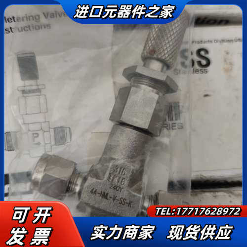 Parker针型阀，:4A-NML-V-SS-K议价