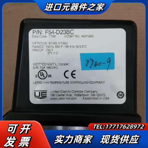 UE温度保护开关F54-D23BC议价