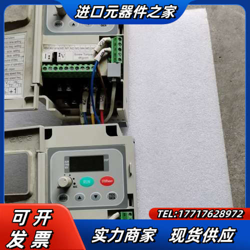 变频器0.75kw单相220V，VFD007S21A成色议价