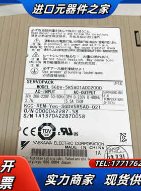 伺服 SGDV-5R5A01A002000，功能完好 实议价